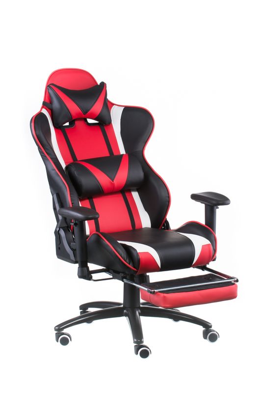 Геймерское кресло Special4You ExtremeRace With Footrest — Black/Red